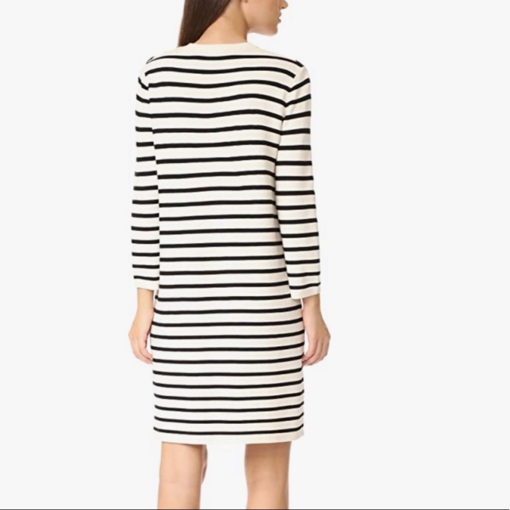 Theory Black and White Striped Dress - Picture 3 of 8